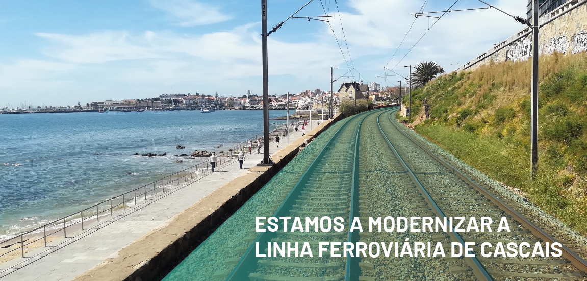 Imagem - Obras de modernização da Linha de Cascais