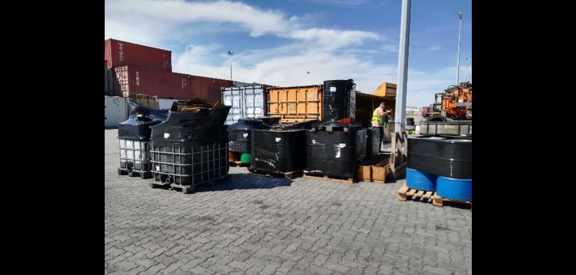 Recolha de resíduos não valorizáveis no Terminal da Bobadela